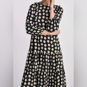 Zara Daisy Print Maxi Dress